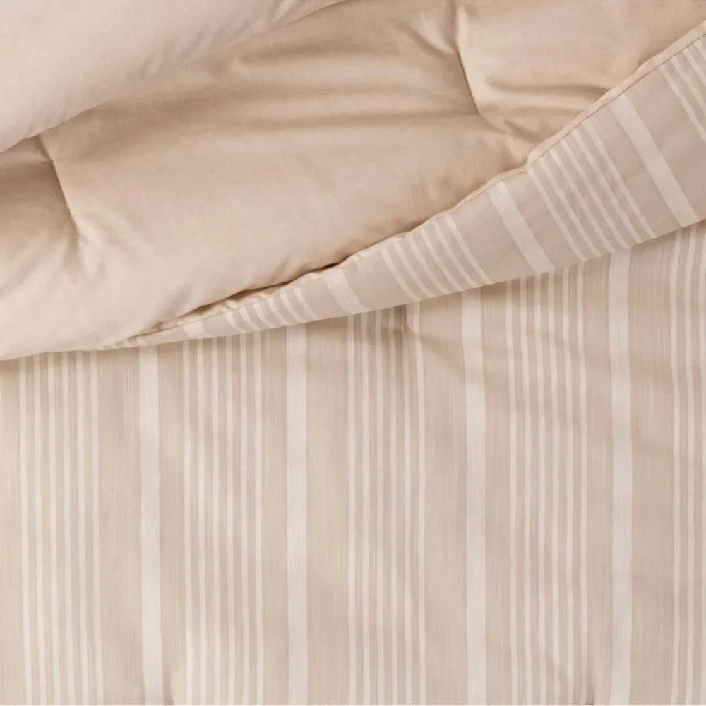 New Classic Stripe Comforter & Sham Set - Threshold sz Fill/Queen